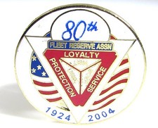 Vintage Fleet Reserve Assn 80th Anniversary Pin 1924-2004 USN USMC USCG Military picture