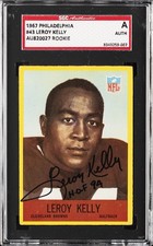 1967 PHILADELPHIA AU820027 ROOKIE - SGC AUTHENTIC #43 LEROY KELLY SGC A picture