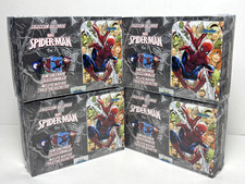 4 BOXES - MARVEL SPIDER-MAN Collectoons Cards - 96 Sealed Packs picture