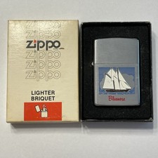 Vintage 1970’s Era Bluenose Nova Scotia Schooner Zippo Lighter Niagara Falls Box picture