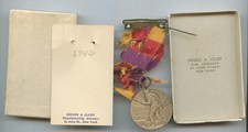 Spanish American Philippine War NY Service Campaign Medal, Box #6742--Bad Ribbon picture