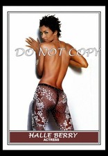 Halle Berry Sexy Cat Women Art Card Blank Back picture