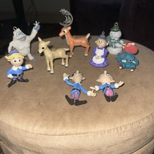 Lot of 9 Vintage Rudolph the Red Nosed Reindeer Ornaments Hermie Bumble picture