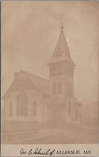 RPPC Postcard ME Church Ellerslie MD Maryland  picture