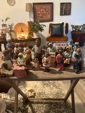 vintage african american figuerines some signed by artist picture
