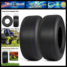 RONPOW 13x6.50-6 Tubeless Lawn Mower Tires, 13x6.5-6 Zero Turn Turf Tire, 4 Ply picture