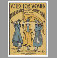Womens Suffrage Vote Poster PHOTO Retro 1916 Woman Right to Vote 5x7 Sign Pic picture