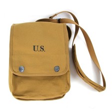WW2 US Army Map Case Bag Canvas Shoulder Strap New Made Repro Field Pack picture