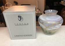 Fenton After The Rain Connoisseur Collection Vase Signed 12 Fenton's 1040/2250 picture