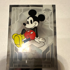 Topps 2023 Topps Chrome Disney 100 Mickey Mouse #1 base  DESCRIPTION picture
