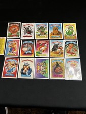 1986 Topps Garbage Pail Kids Series 3 17-Card Lot Checklist Snooty Sam picture