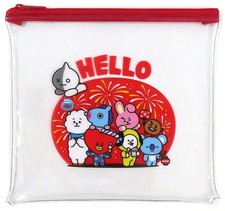 BT21 Cafe 2019 HELLO Clear Pouch Character Goods Japan Used Japan picture