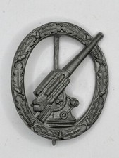 WWII GERMAN ARMY ARTILLERY 88MM FLAK BADGE 1957 VETERAN VERSION picture