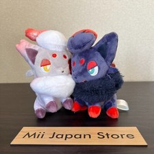 Pokemon Center Limited Zorua & Hisuian Zorua Magnetic Plush Keychain JAPAN NEW picture