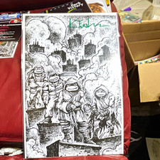 IDW mutant ninja Turtles #10 1:10 RI signed by Kevin Eastman picture