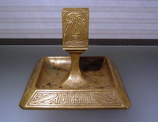 Antique Tiffany & Co. Bronze Dore Ashtray Match Holder picture