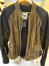 Harley-Davidson Genuine MotorClothes Capitol Brown/Black Leather Jacket L picture