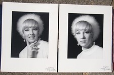 PAIR WILD VINTAGE 60S FASHION PHOTOGRAPHS DOUG WILKINS SIGNED MID CENTURY MODERN picture