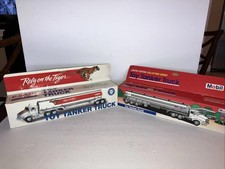 Pair Of Vintage Oil and Gas Tanker Trucks  Mobil, Exxon - New in box 1993-1997 picture