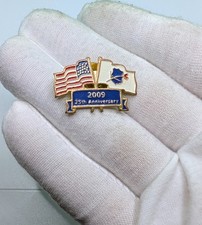 2009 25th Anniversary USA Flag Law Enforcement Officers Memorial Flag Lapel Pin picture