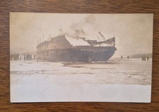 Rare Shipwreck RPPC, Shenago No. 1 Railroad Car Ferry, Lake Eerie 1904 picture