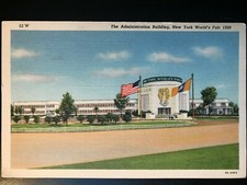Vintage Postcard 1939 N.Y. World's Fair Administration Building Flushing NY picture