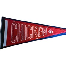 Chick-fil-A Restaurant & Fast Food Advertising Pennant Flag Red White picture