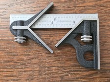 Starrett Combination Square w/Center Head & No. 4R 4