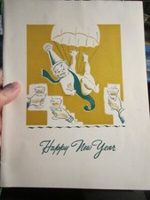 1959 U.S.S. CONSTITUTION NEW YEARS EVE MENU WITH OFFICERS & STAFF LIST -BNZ picture