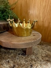 West Elm Crown Aluminum Polished Brass Catchall picture