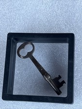 Vintage Antique Metal Skeleton Key In Dust Proof Case picture