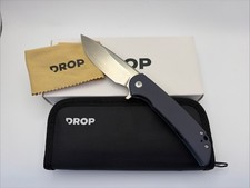 Drop x Ferrum Forge Crux S35VN Folding Knife Used EDC Flipper picture