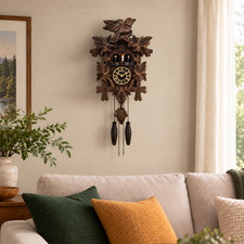 Handcrafted Black Forest Cuckoo Clock Dance Figures Quartz German Design Musical picture