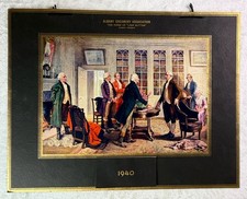Vintage UNUSED 1940 Albany Creamery Art Calendar 19