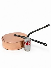 Vintage Williams Sonoma France Professional Heavy Copper Sauté Pan 12” w/Lid picture