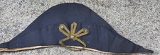 Antique Bicorn Flat Hat With Parchment Lining picture