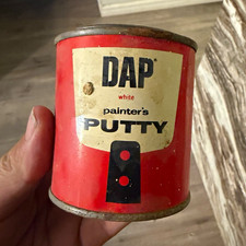 DAP Vintage White Painter's Putty Half Pint Metal Advertising Can picture