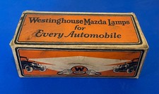 1920s Westinghouse Mazda Lamps Automobile Bulbs Empty Box Hot Rod Lithograph picture