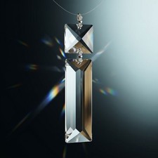 10 PCS, CRYSTAL Chandelier Colonial PRISM CHANDELIER  LAMP PARTS, H 3 7/8  