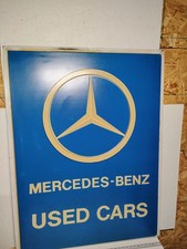 Mercedes Benz Dealership Sign Panel 3'x4' -Vintage -Rare 