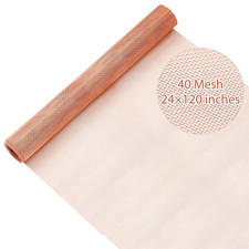 24 Inch X 10 Ft Copper Mesh Screen 99.9% Pure Copper 40 Mesh Roll picture