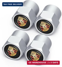 Car Tire Valve Stem Caps for Porsche Panamera Cayenne Macan Boxster Taycan Cayma picture