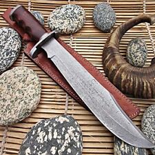 custom handmade damascus steel RAIN DROP PATTERN hunting machete knife bowie kni picture