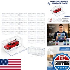 80-Pack Model Car Storage Case for 1/64 Scale Die-Cast Cars - White picture