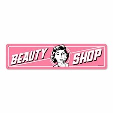 BEAUTY SHOP LADY'S FACE PINK WHITE BLACK 20