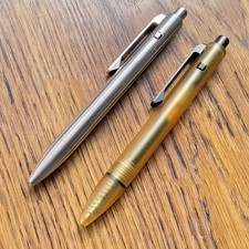 1 pcs ULTEM Made Bolt Pen with Titanium Pocket Clip Wring Pen Long Version picture
