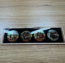 Antique German Magic Lantern Multi/Colored Glass Slide Children Jack-in-box picture