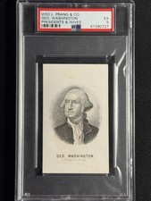 1860 W50 Prang - George Washington 1st Card CDVs PSA 5 Highest Graded President picture