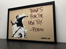 Banksy (after) - stencil on cardboard 20×30 - framed - edition of 50 picture