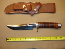 Randall Made Knives Knife  # 12-6 Little Bear Bowie Carbon Xlnt Condition. picture